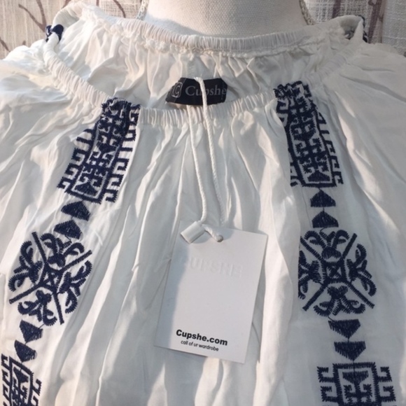 Cupshe light weight summer dress aztec embroidered - Picture 2 of 6